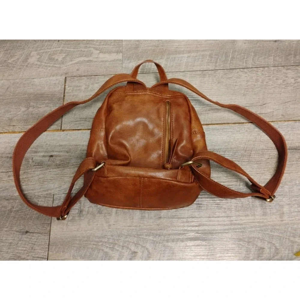 JOY SUSAN Kinsley Convertible Crossbody Backpack Bag Purse Russet Brown